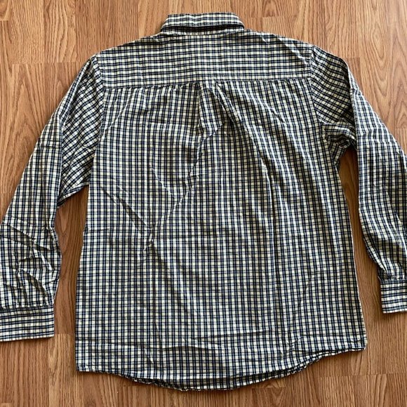 Chaps Men Casual Shirt Long Sleeve Collared Button Down Front Pocket Size M - Picture 6 of 8